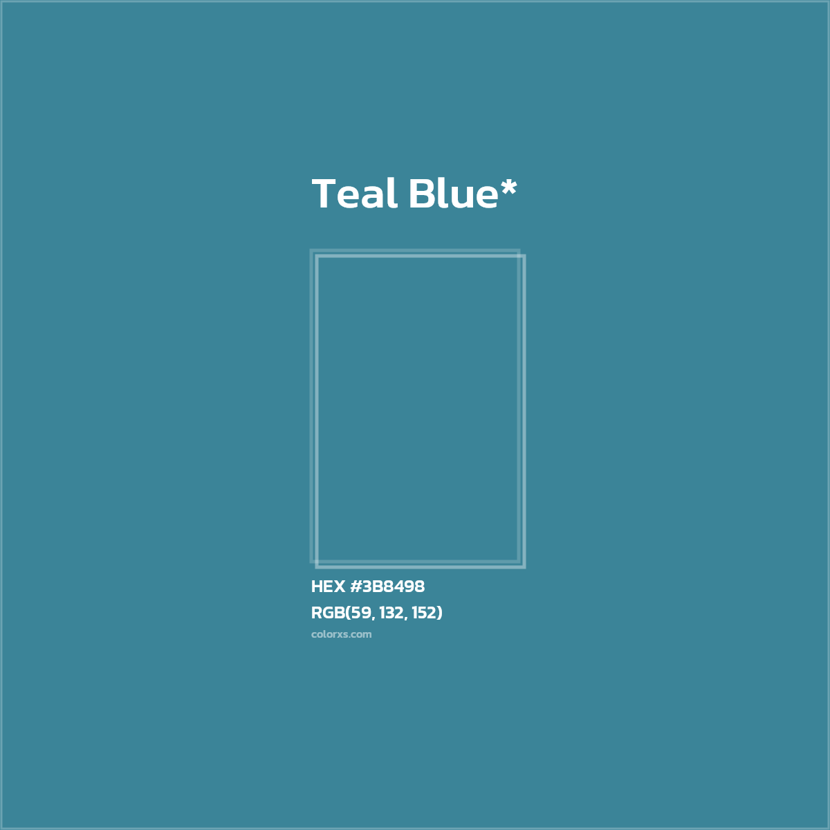 HEX #3B8498 Color Name, Color Code, Palettes, Similar Paints, Images