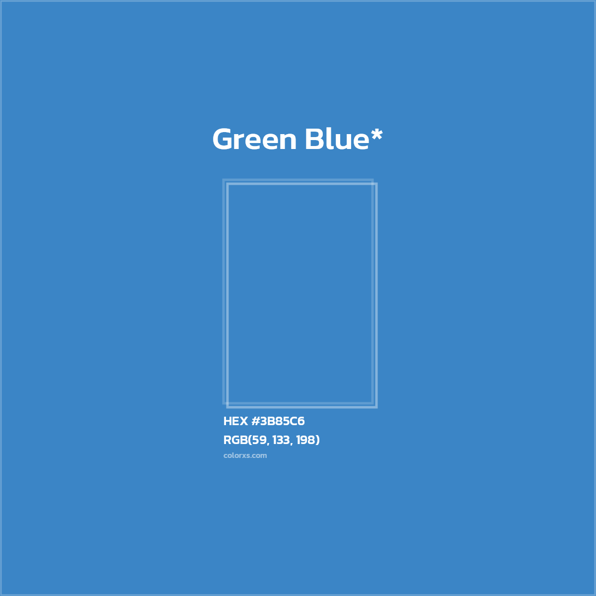HEX #3B85C6 Color Name, Color Code, Palettes, Similar Paints, Images