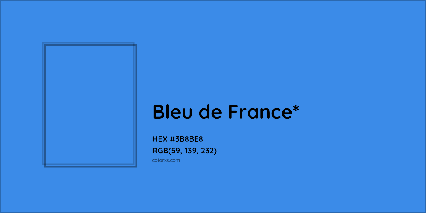 HEX #3B8BE8 Color Name, Color Code, Palettes, Similar Paints, Images