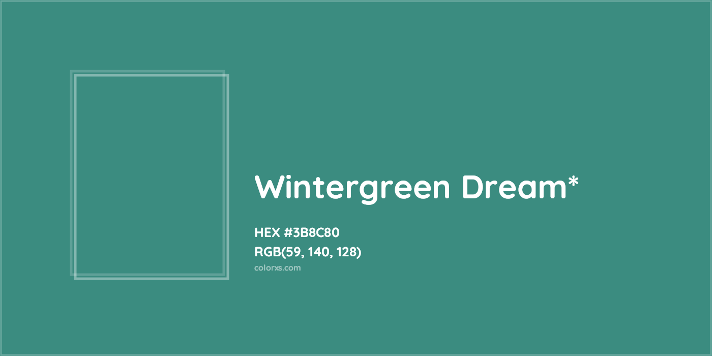 HEX #3B8C80 Color Name, Color Code, Palettes, Similar Paints, Images