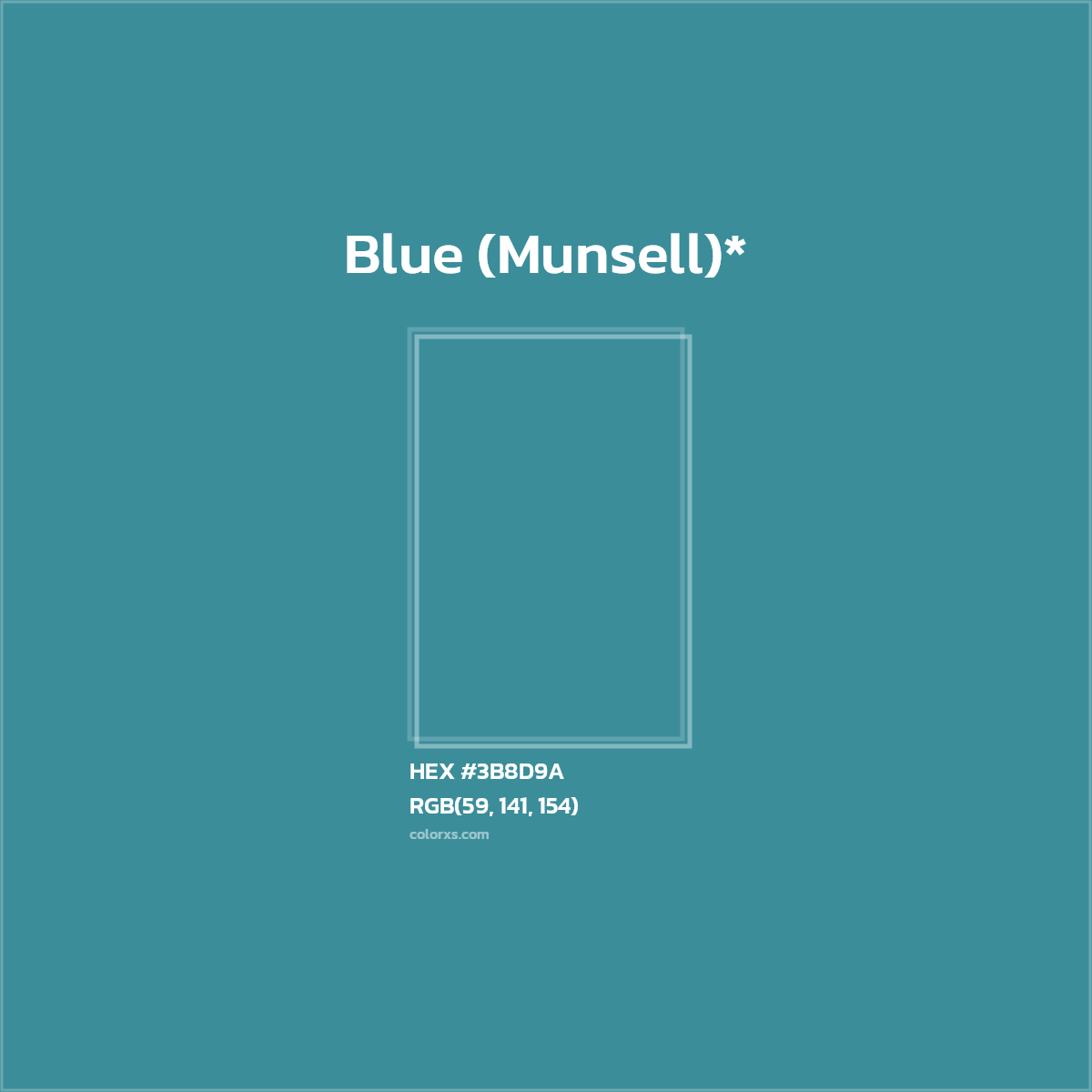 HEX #3B8D9A Color Name, Color Code, Palettes, Similar Paints, Images