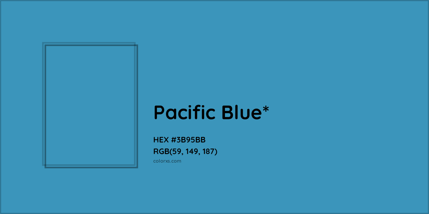 HEX #3B95BB Color Name, Color Code, Palettes, Similar Paints, Images