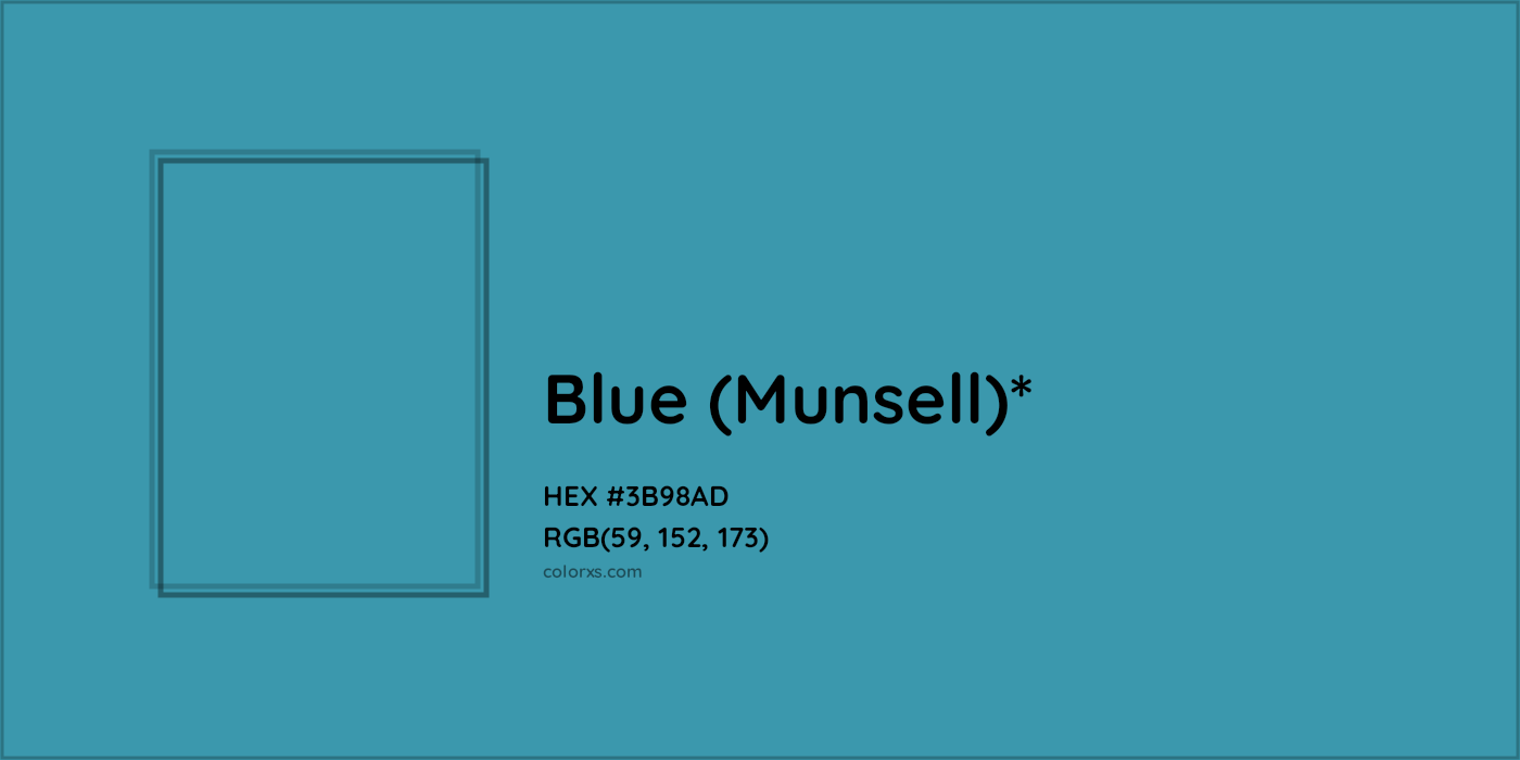 HEX #3B98AD Color Name, Color Code, Palettes, Similar Paints, Images