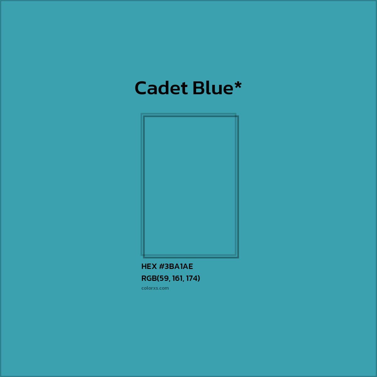 HEX #3BA1AE Color Name, Color Code, Palettes, Similar Paints, Images