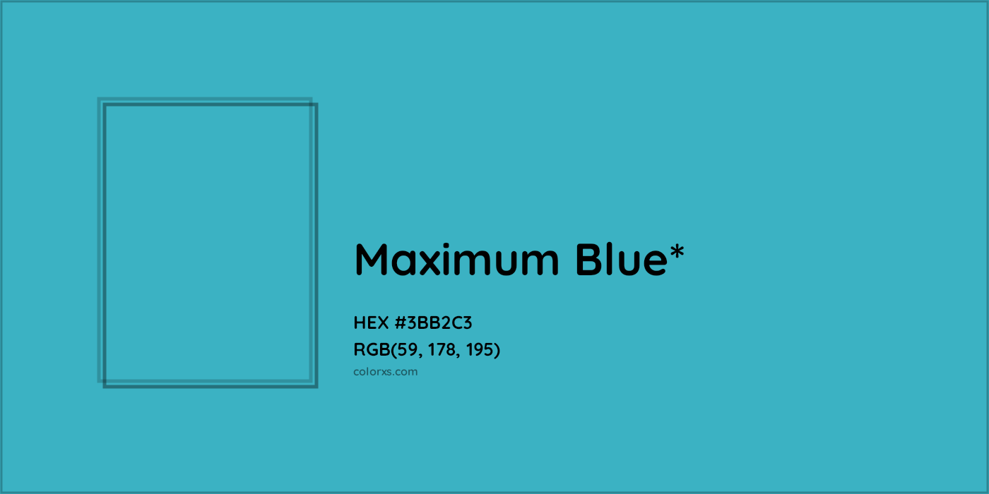 HEX #3BB2C3 Color Name, Color Code, Palettes, Similar Paints, Images