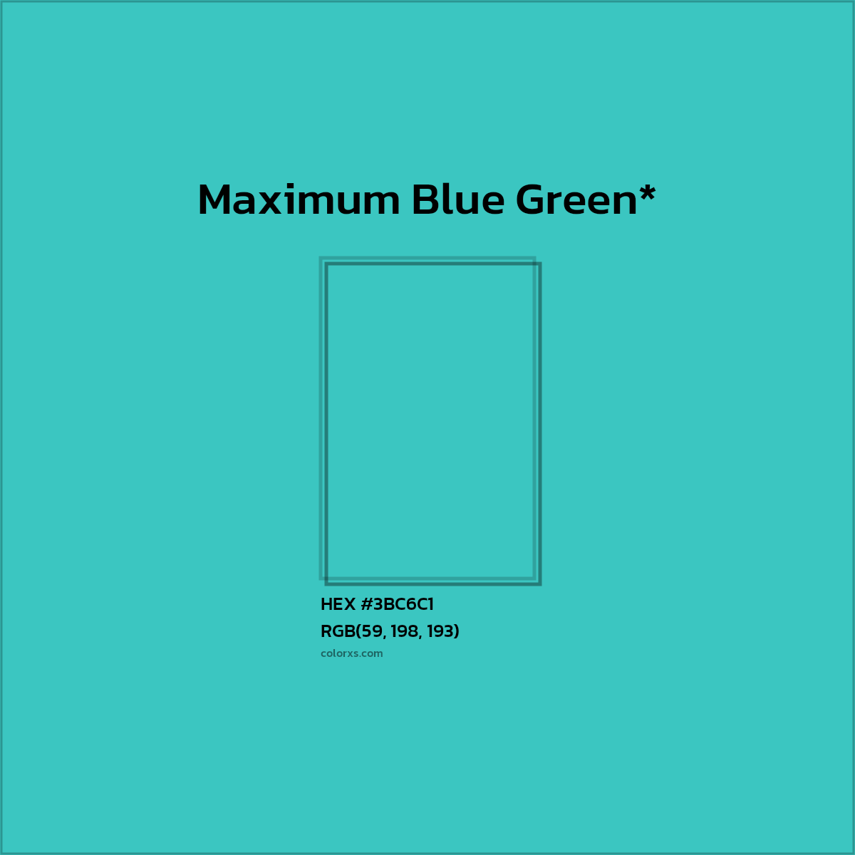 HEX #3BC6C1 Color Name, Color Code, Palettes, Similar Paints, Images