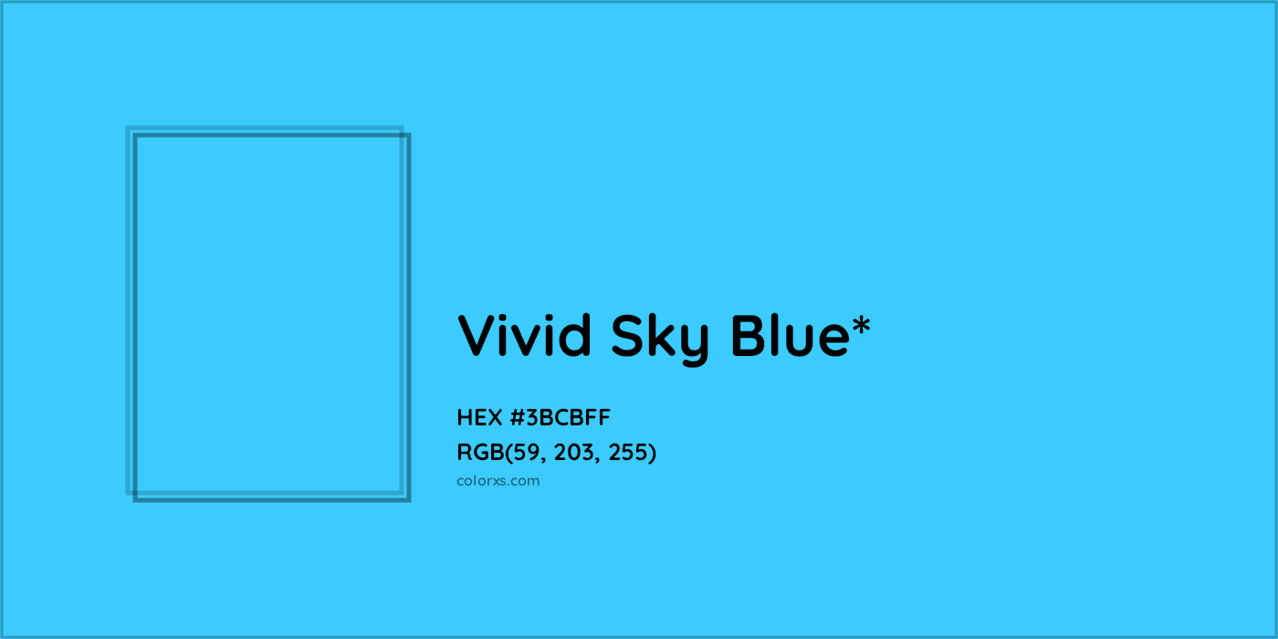HEX #3BCBFF Color Name, Color Code, Palettes, Similar Paints, Images