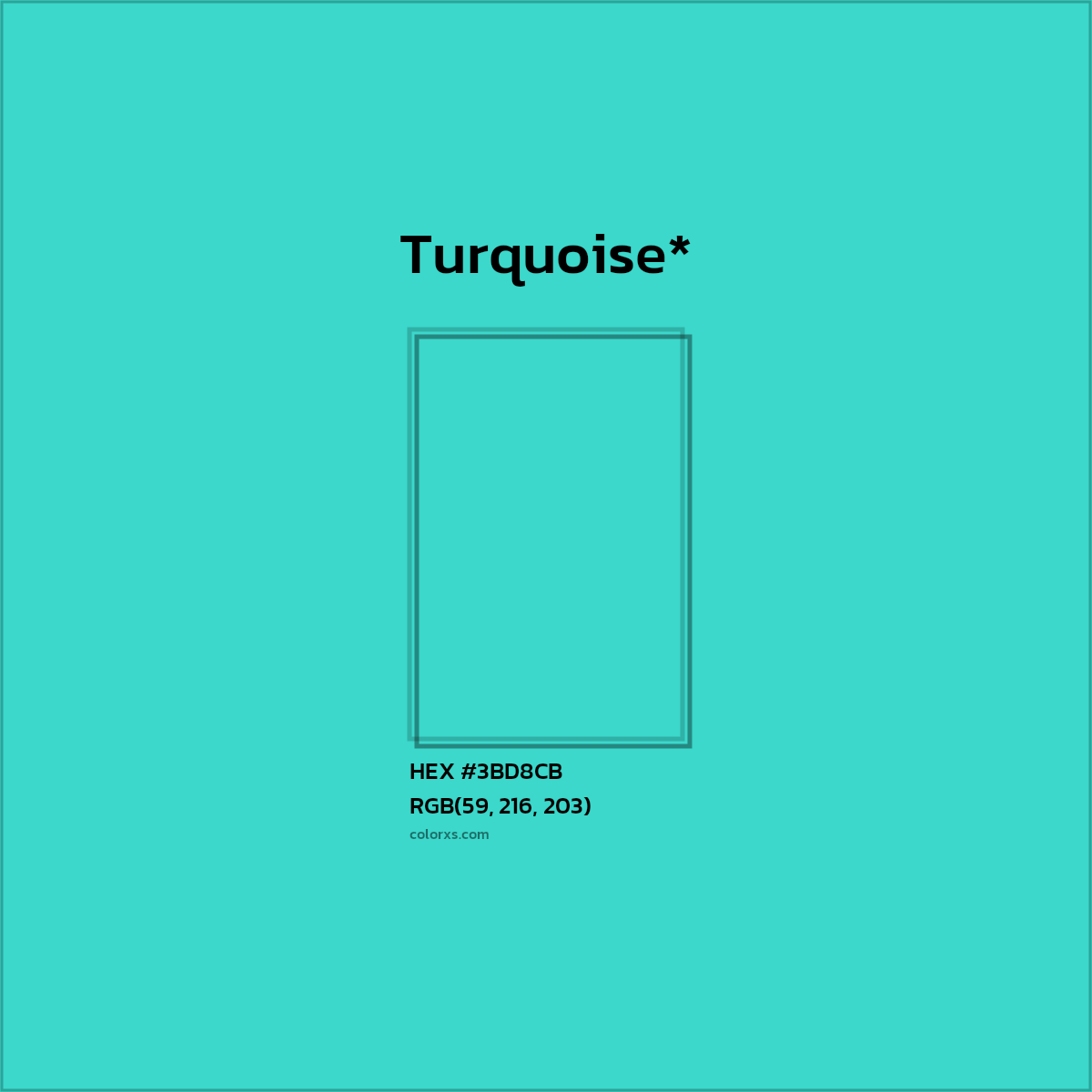 HEX #3BD8CB Color Name, Color Code, Palettes, Similar Paints, Images