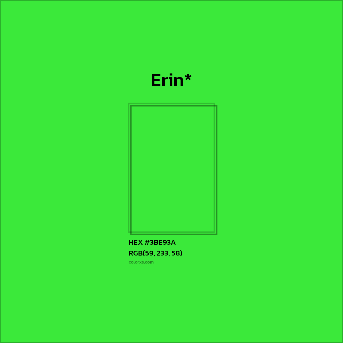 HEX #3BE93A Color Name, Color Code, Palettes, Similar Paints, Images