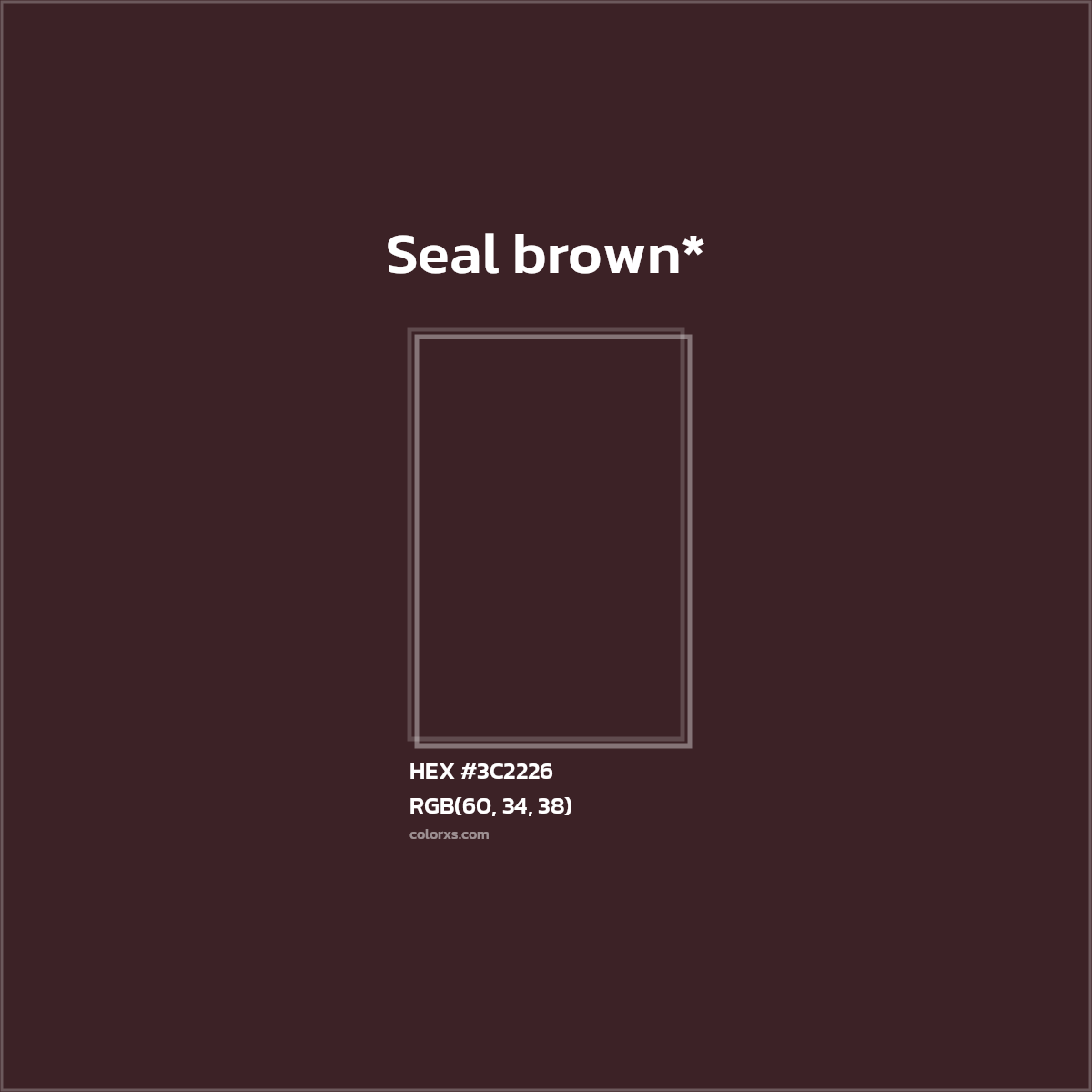 HEX #3C2226 Color Name, Color Code, Palettes, Similar Paints, Images