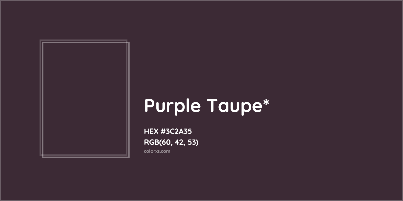 HEX #3C2A35 Color Name, Color Code, Palettes, Similar Paints, Images