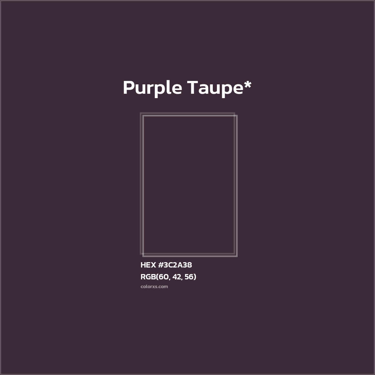 HEX #3C2A38 Color Name, Color Code, Palettes, Similar Paints, Images