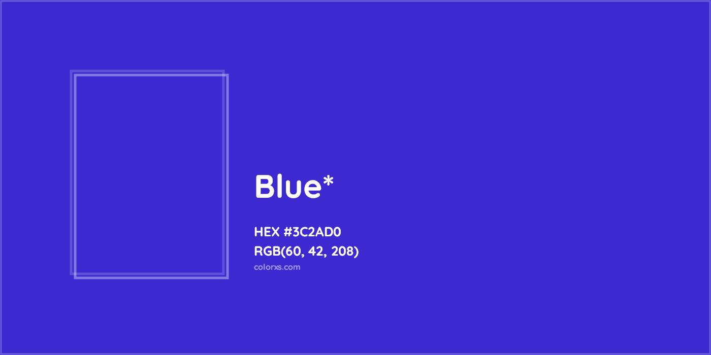HEX #3C2AD0 Color Name, Color Code, Palettes, Similar Paints, Images