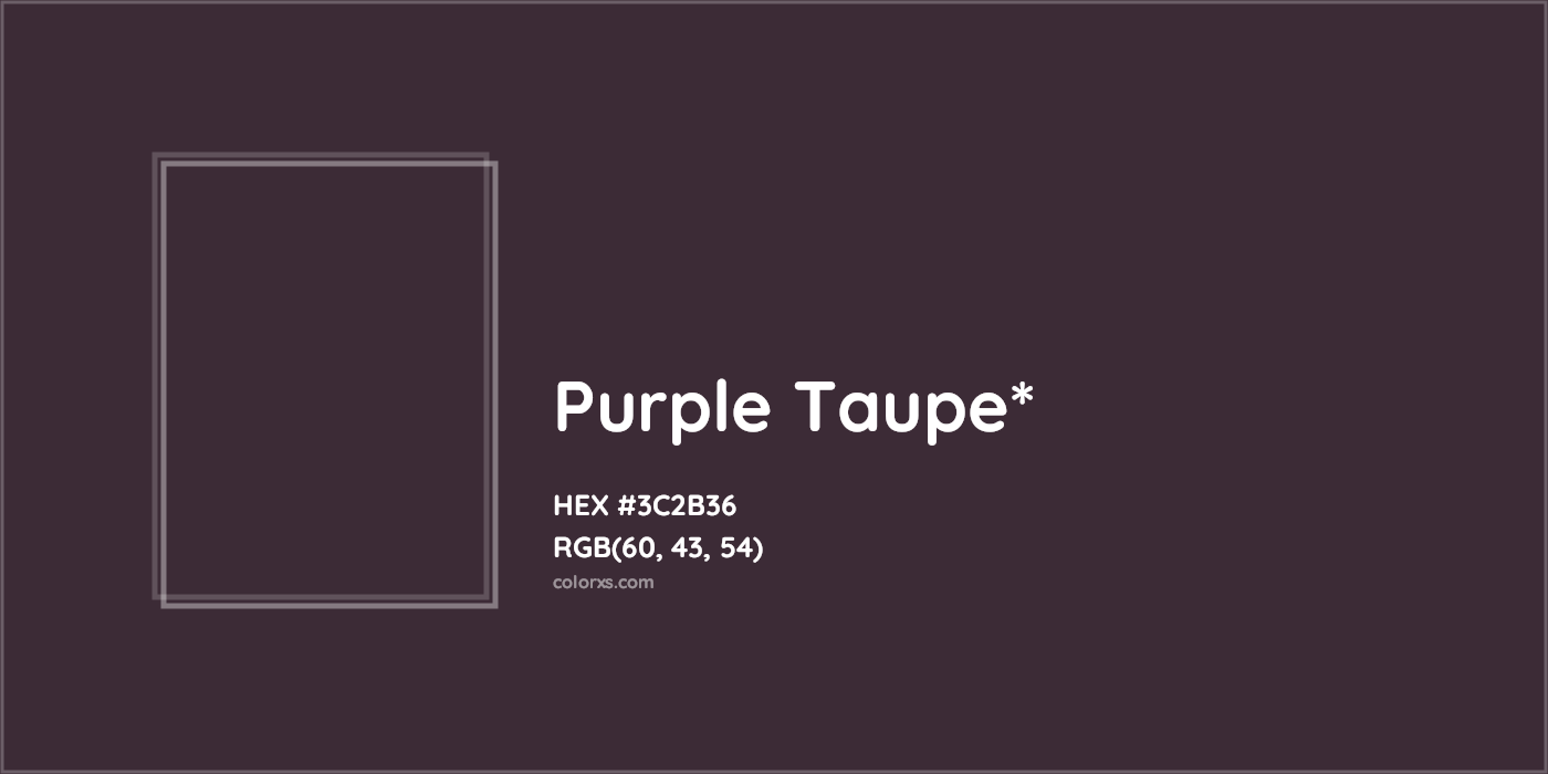 HEX #3C2B36 Color Name, Color Code, Palettes, Similar Paints, Images