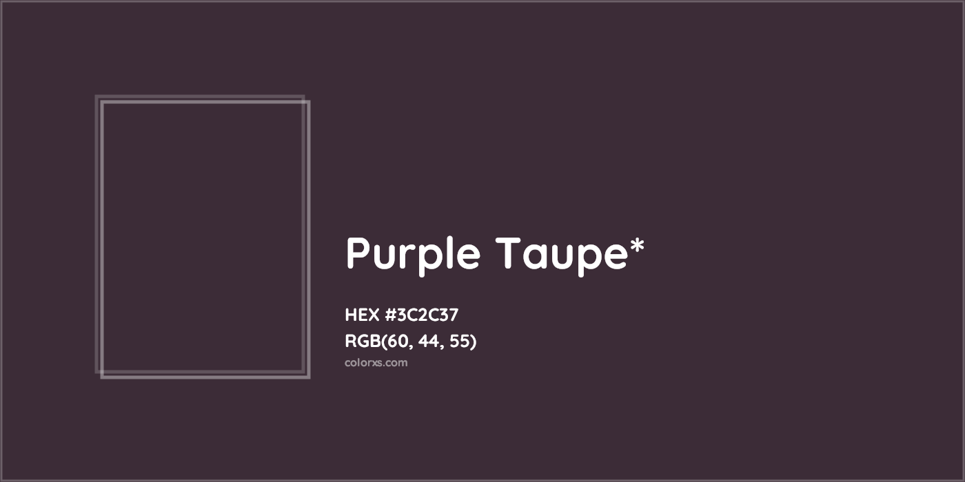 HEX #3C2C37 Color Name, Color Code, Palettes, Similar Paints, Images