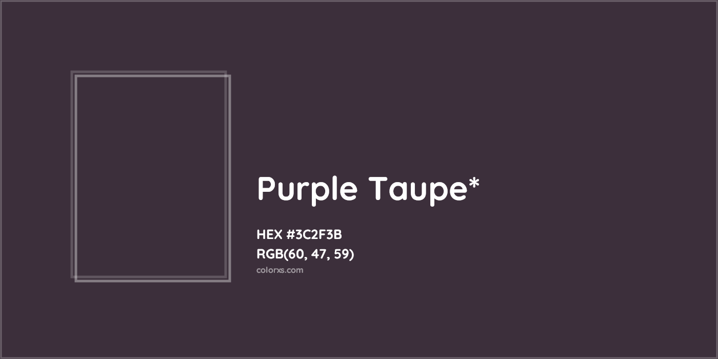 HEX #3C2F3B Color Name, Color Code, Palettes, Similar Paints, Images