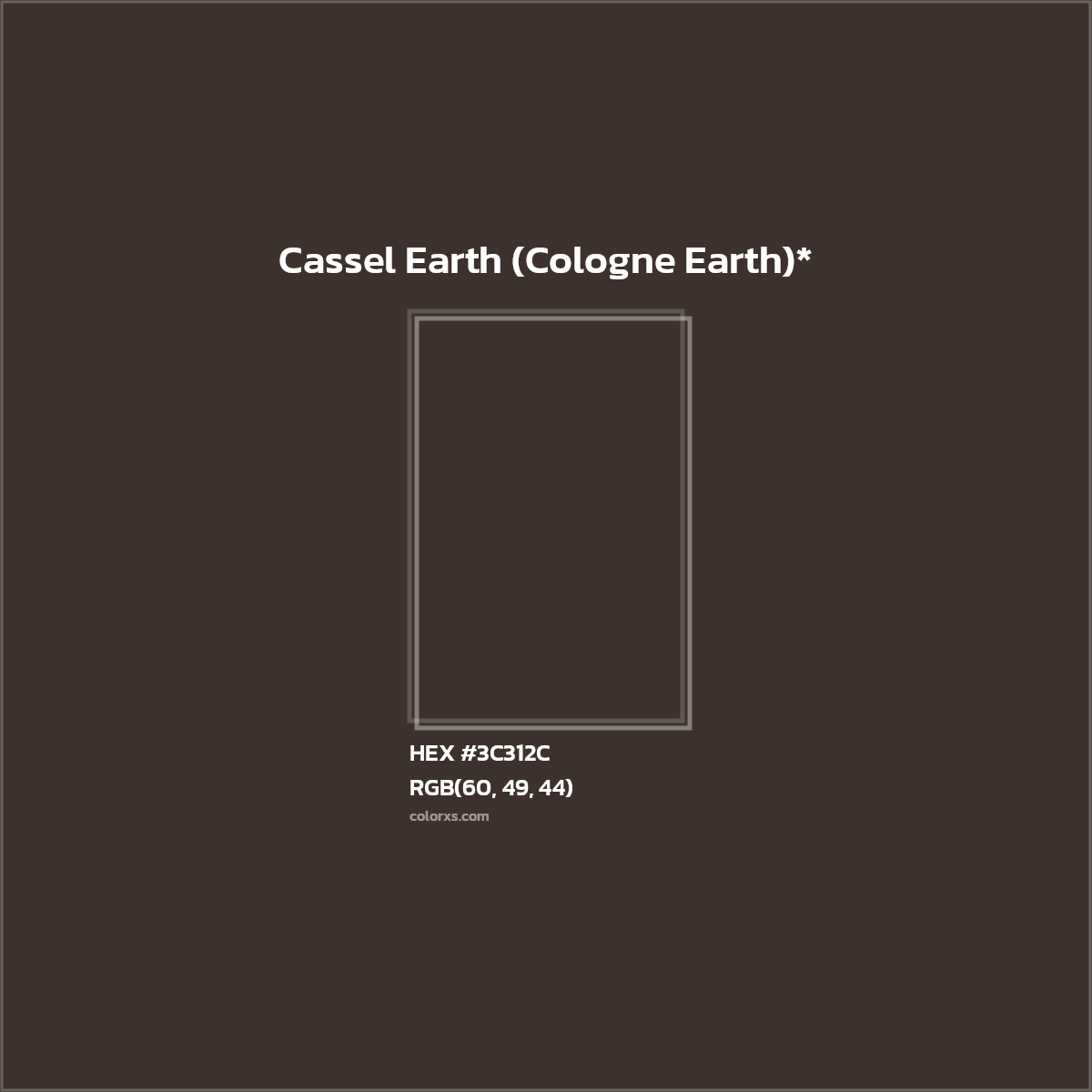 HEX #3C312C Color Name, Color Code, Palettes, Similar Paints, Images