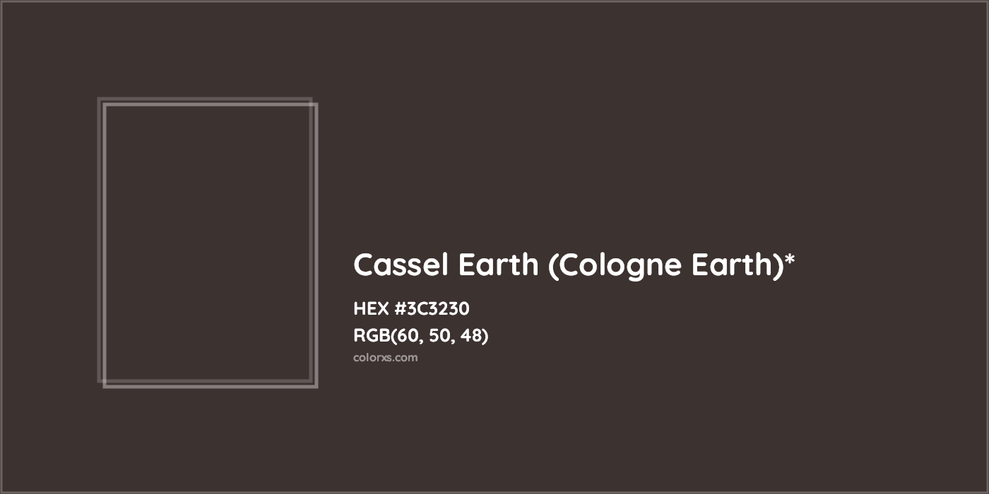 HEX #3C3230 Color Name, Color Code, Palettes, Similar Paints, Images