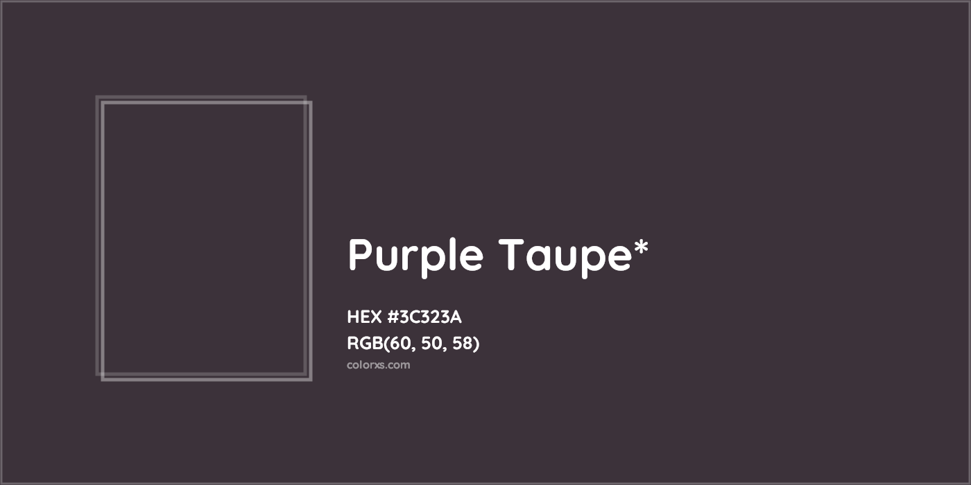 HEX #3C323A Color Name, Color Code, Palettes, Similar Paints, Images