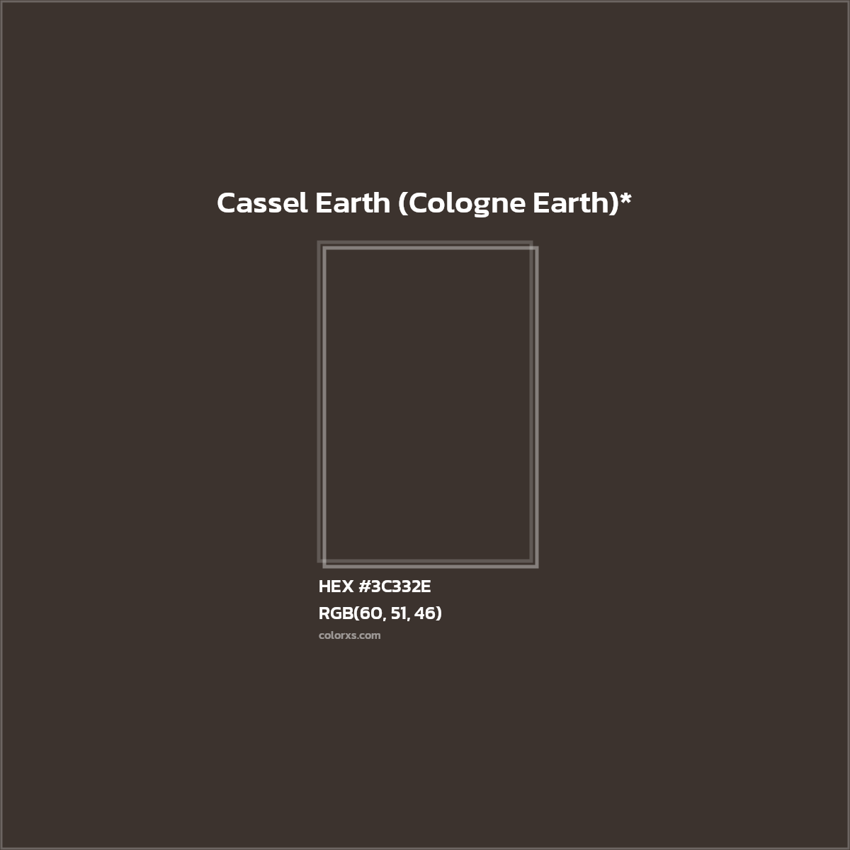 HEX #3C332E Color Name, Color Code, Palettes, Similar Paints, Images