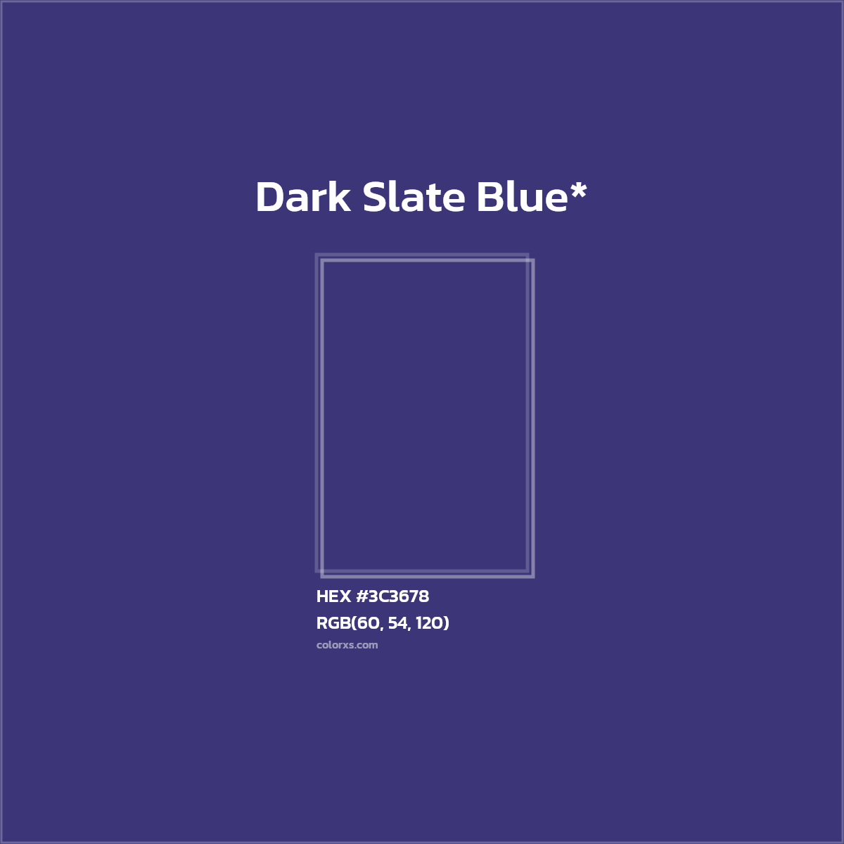 HEX #3C3678 Color Name, Color Code, Palettes, Similar Paints, Images