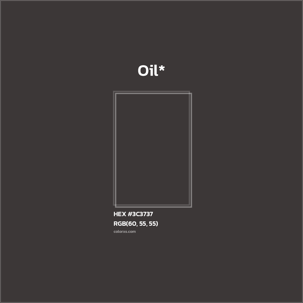 HEX #3C3737 Color Name, Color Code, Palettes, Similar Paints, Images