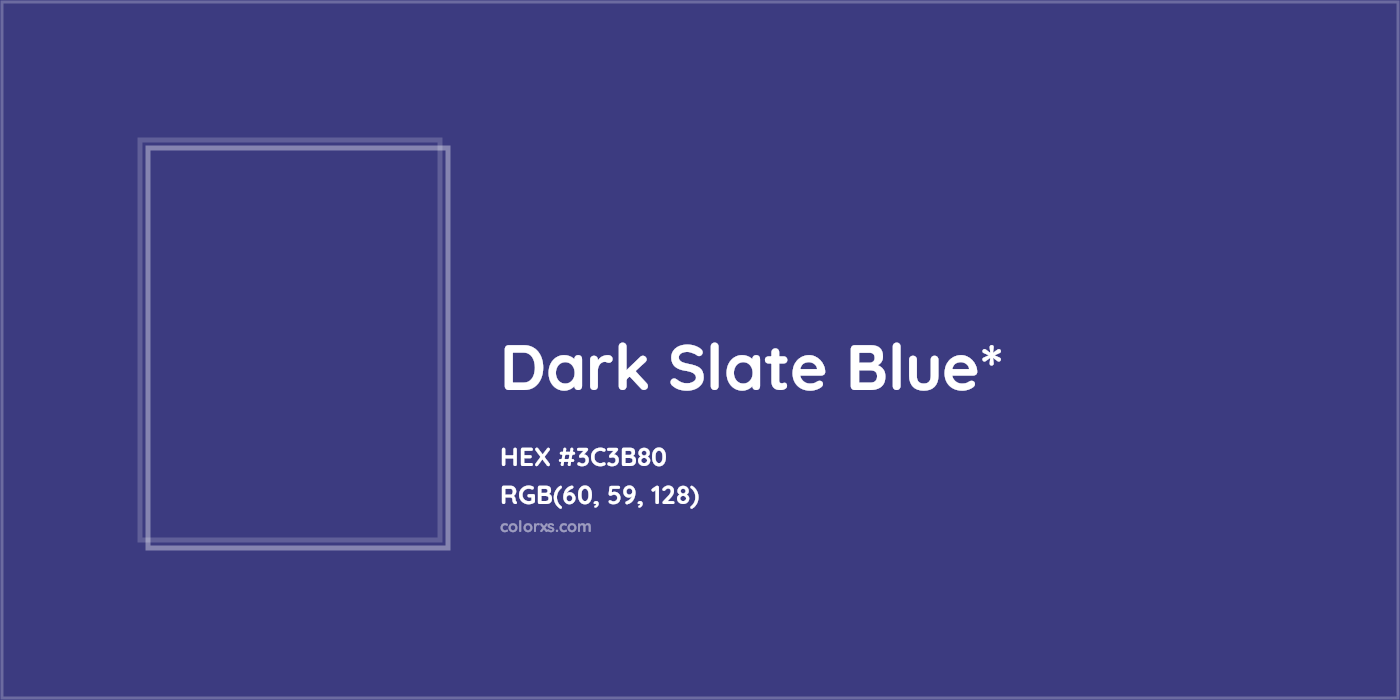 HEX #3C3B80 Color Name, Color Code, Palettes, Similar Paints, Images