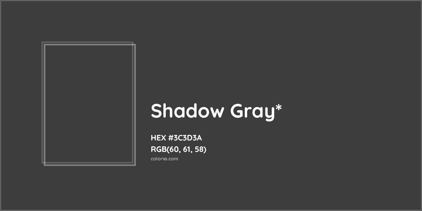 HEX #3C3D3A Color Name, Color Code, Palettes, Similar Paints, Images