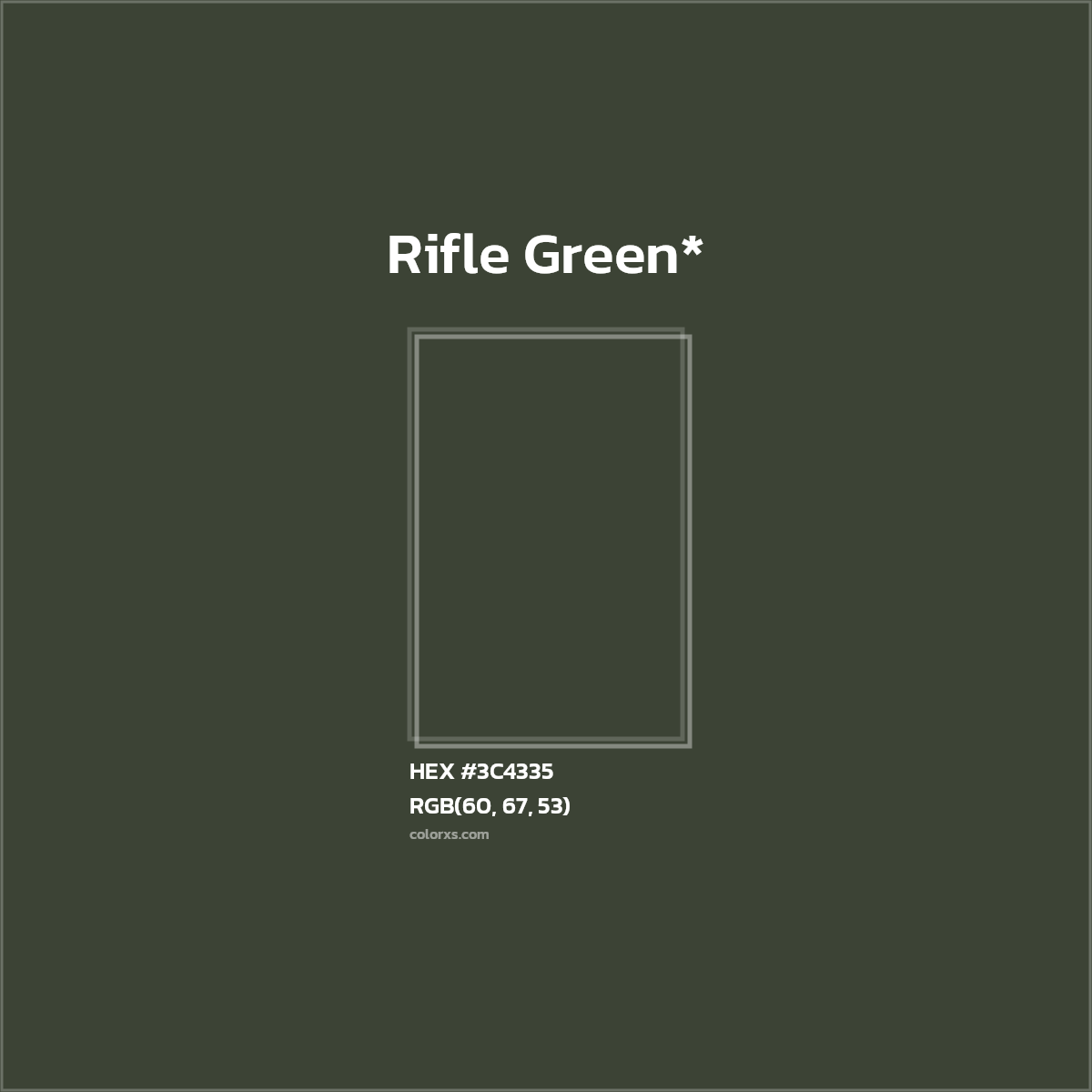 HEX #3C4335 Color Name, Color Code, Palettes, Similar Paints, Images