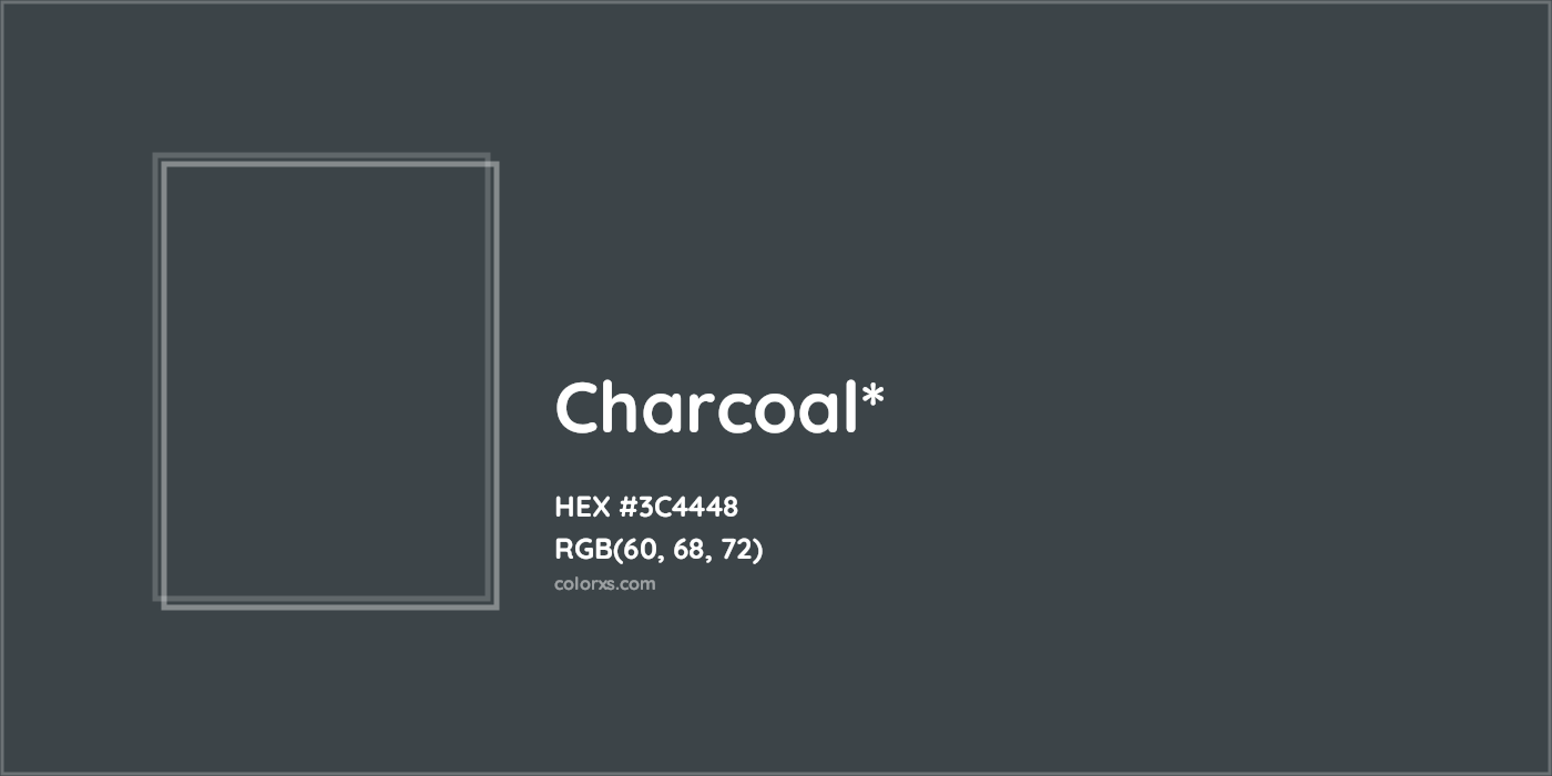 HEX #3C4448 Color Name, Color Code, Palettes, Similar Paints, Images