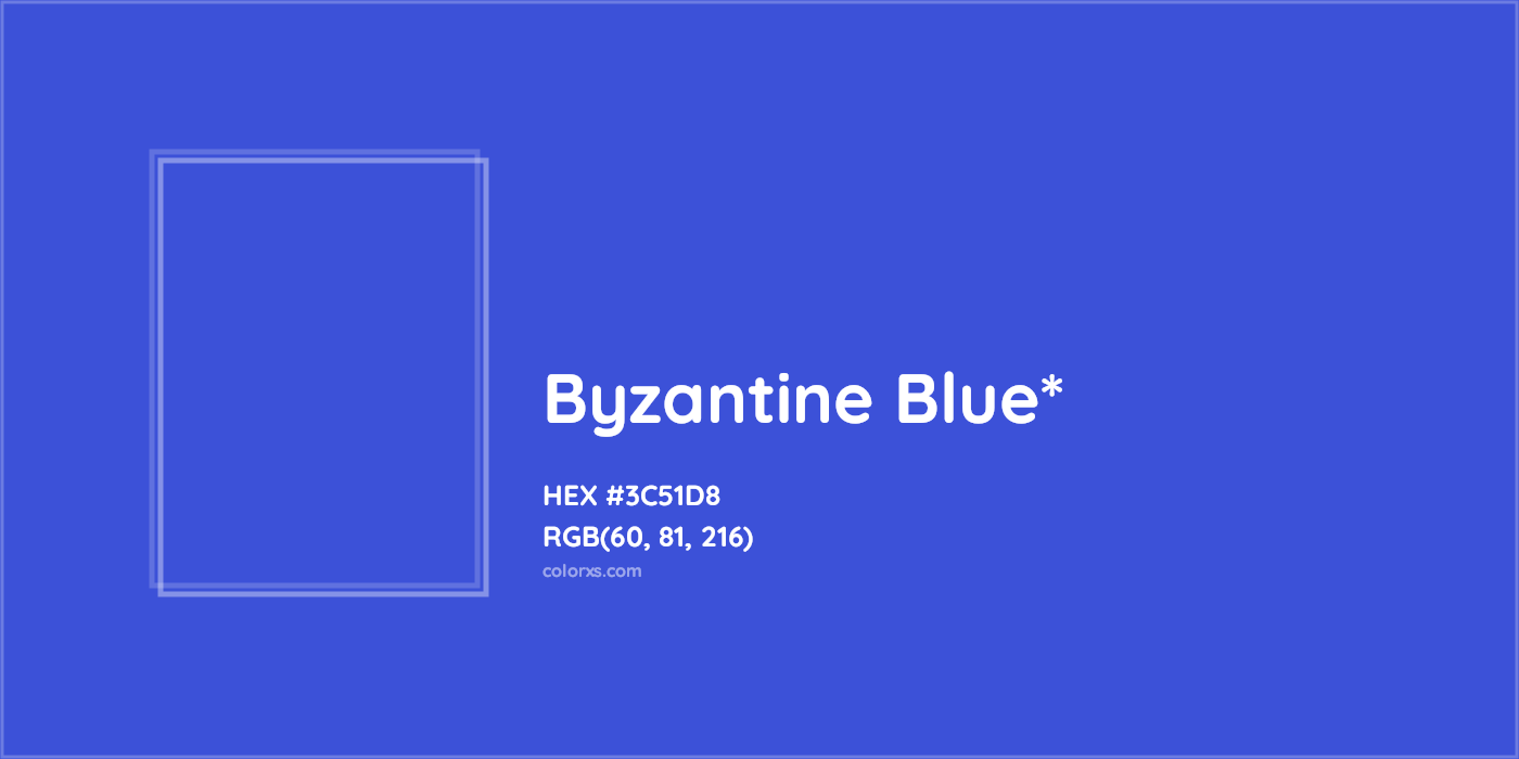 HEX #3C51D8 Color Name, Color Code, Palettes, Similar Paints, Images