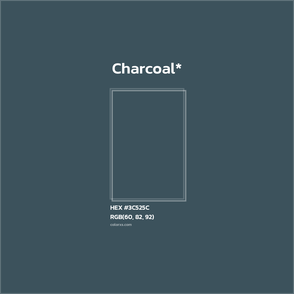 HEX #3C525C Color Name, Color Code, Palettes, Similar Paints, Images