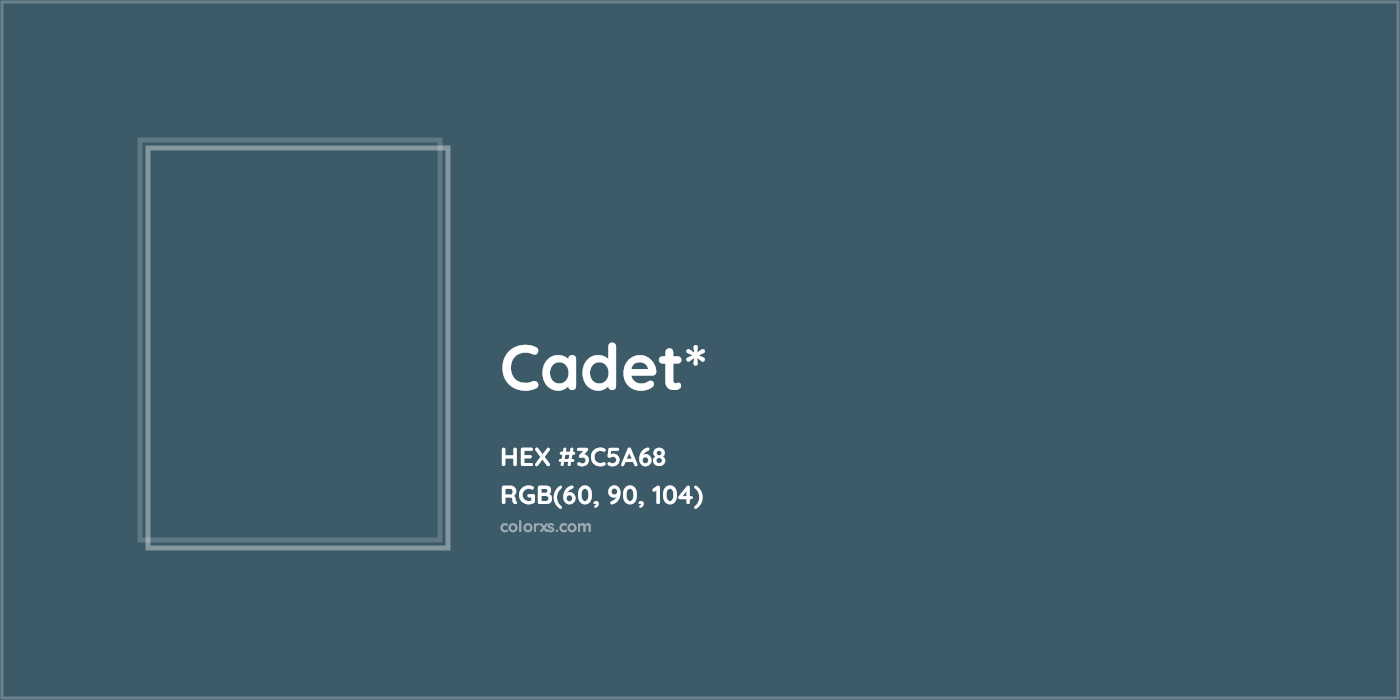 HEX #3C5A68 Color Name, Color Code, Palettes, Similar Paints, Images