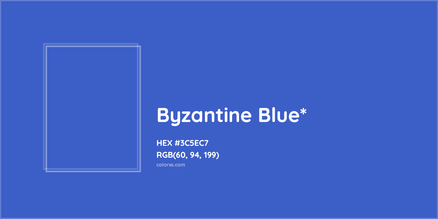 HEX #3C5EC7 Color Name, Color Code, Palettes, Similar Paints, Images