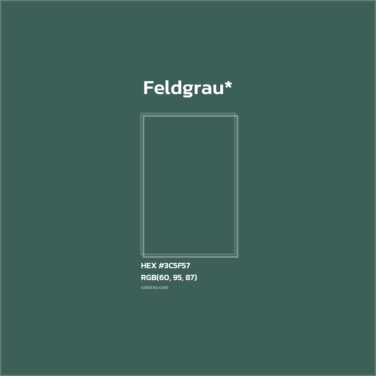 HEX #3C5F57 Color Name, Color Code, Palettes, Similar Paints, Images