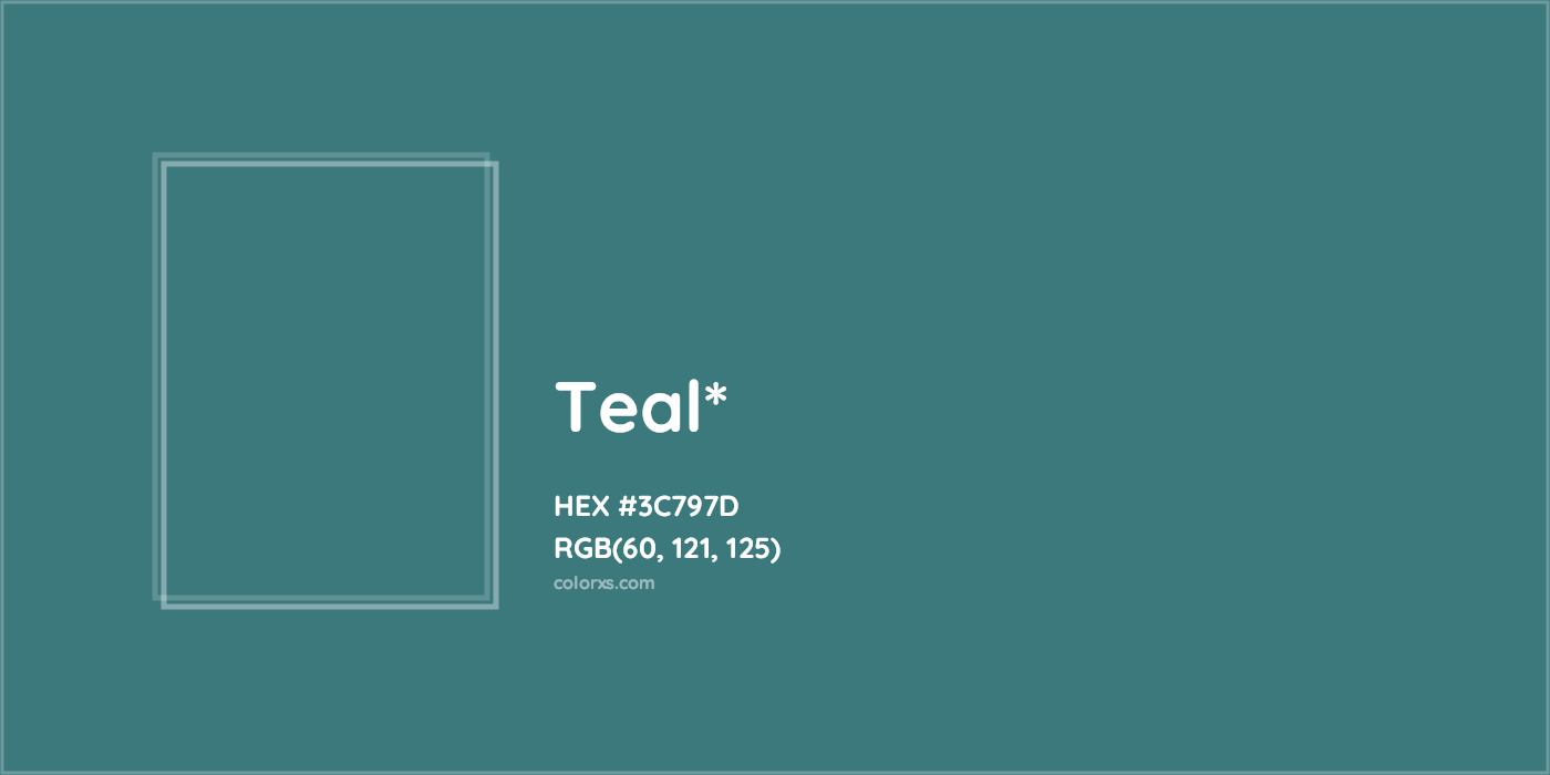 HEX #3C797D Color Name, Color Code, Palettes, Similar Paints, Images