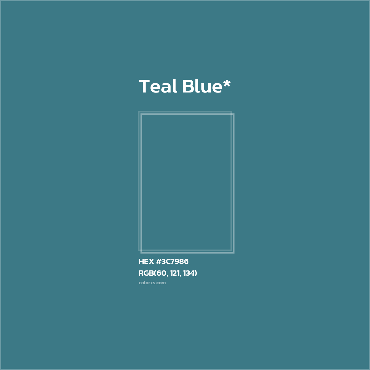 HEX #3C7986 Color Name, Color Code, Palettes, Similar Paints, Images
