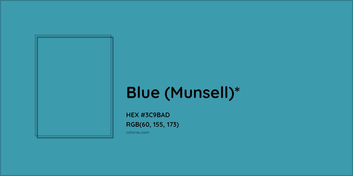 HEX #3C9BAD Color Name, Color Code, Palettes, Similar Paints, Images