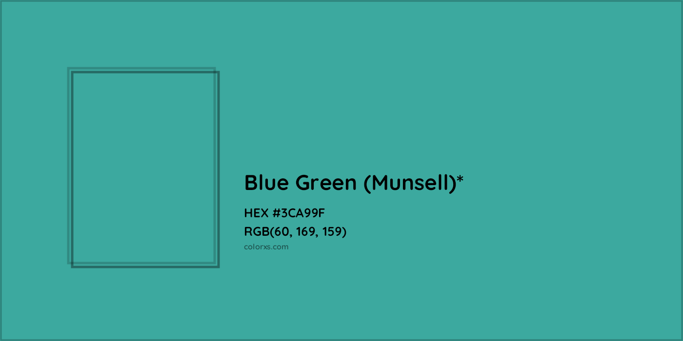 HEX #3CA99F Color Name, Color Code, Palettes, Similar Paints, Images