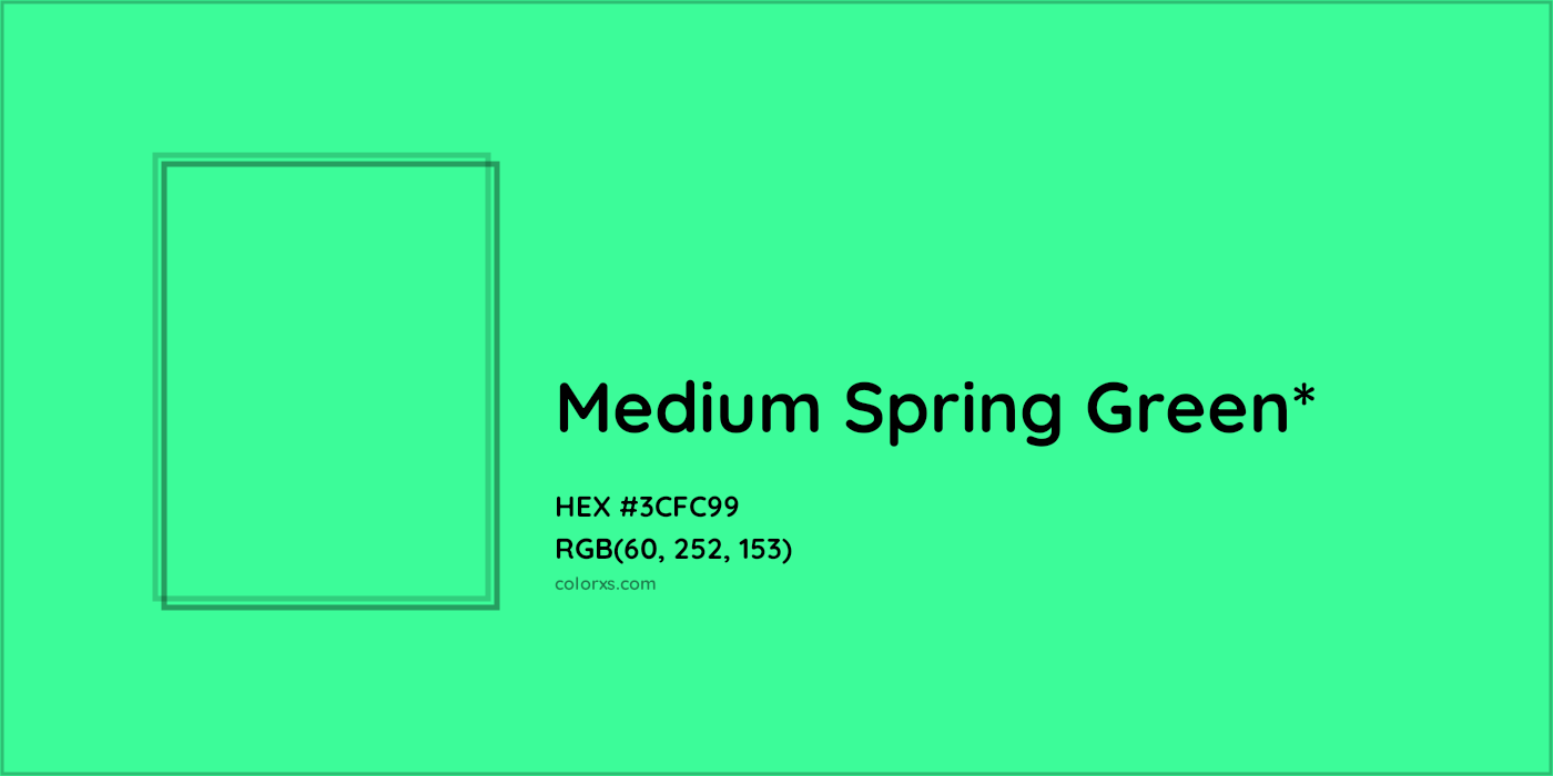 HEX #3CFC99 Color Name, Color Code, Palettes, Similar Paints, Images