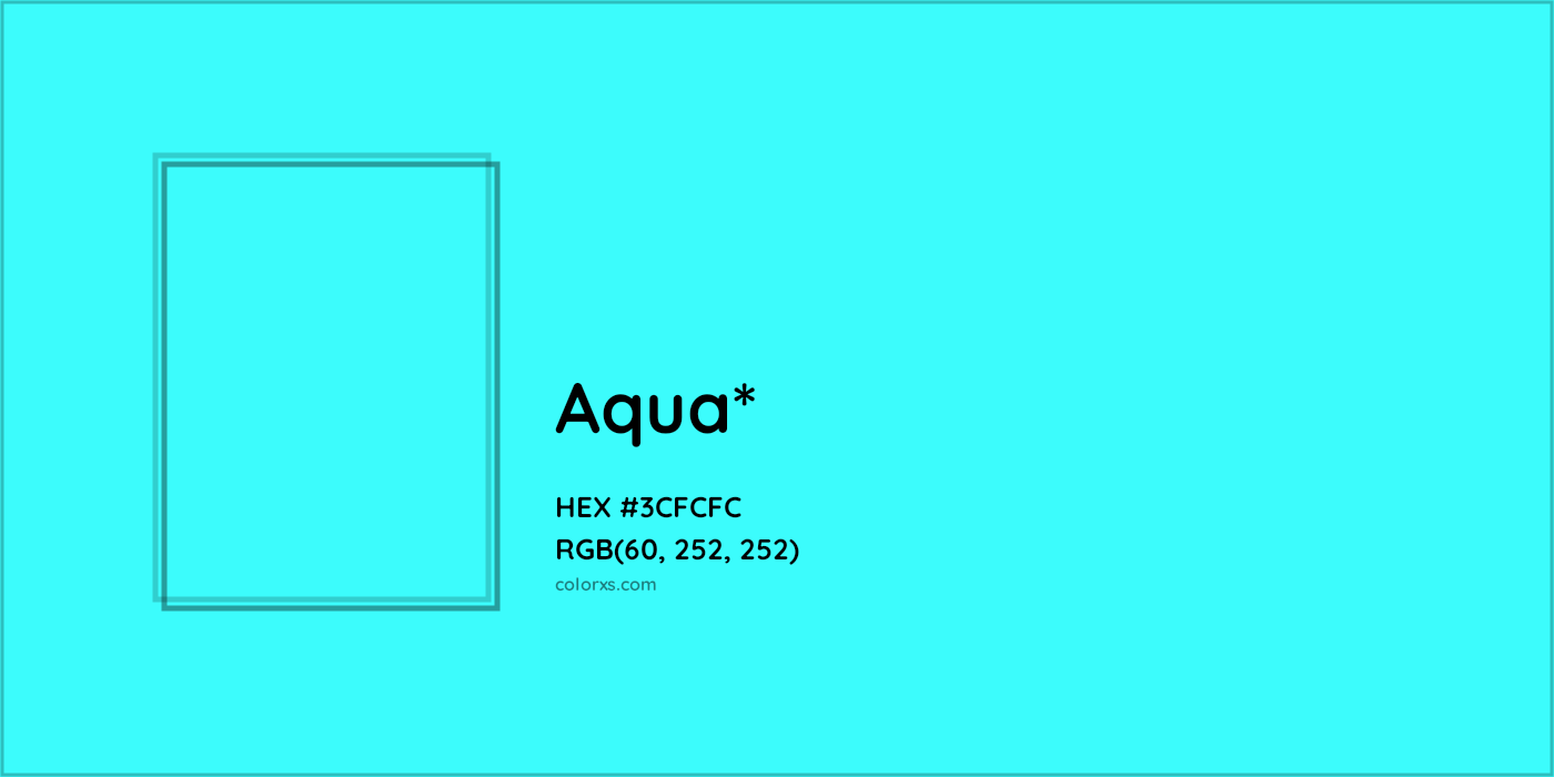 HEX #3CFCFC Color Name, Color Code, Palettes, Similar Paints, Images