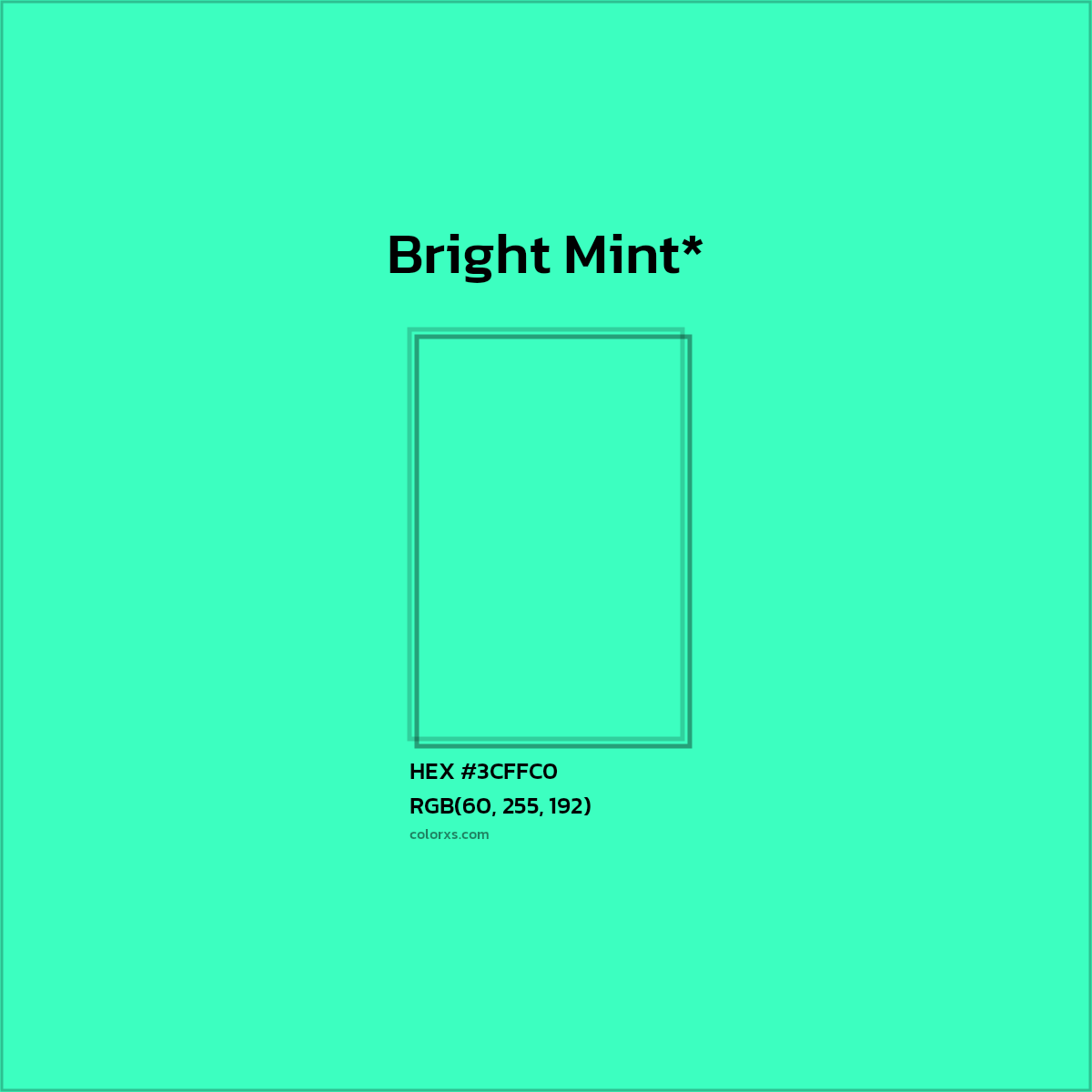 HEX #3CFFC0 Color Name, Color Code, Palettes, Similar Paints, Images