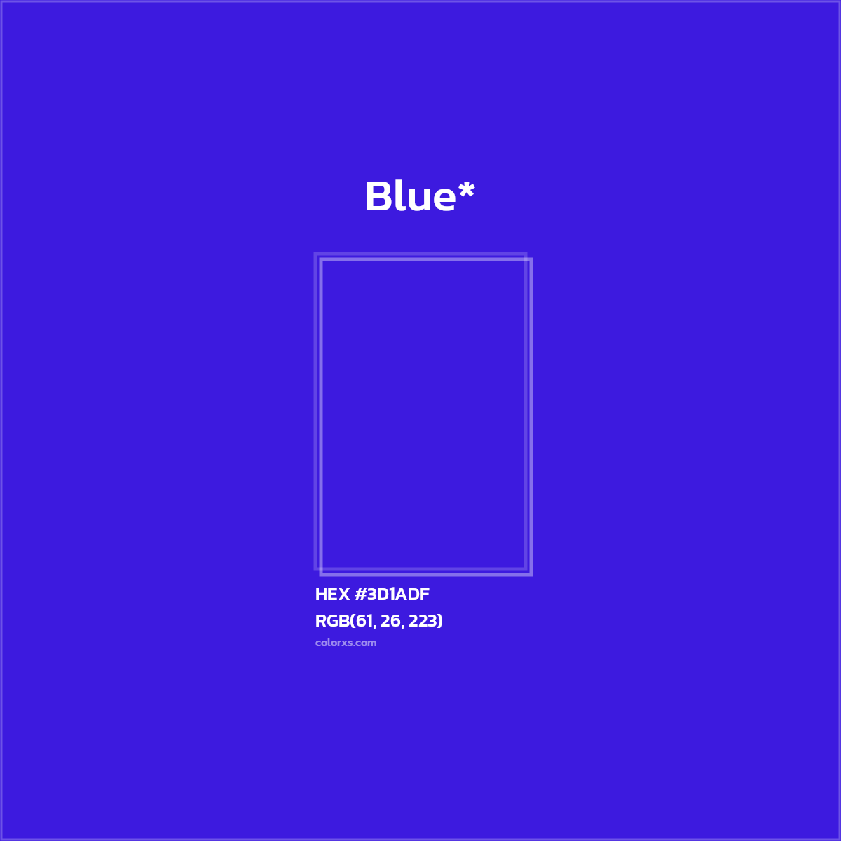 HEX #3D1ADF Color Name, Color Code, Palettes, Similar Paints, Images