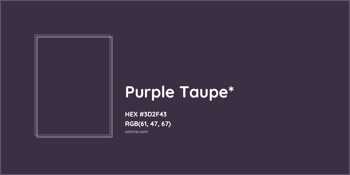 HEX #3D2F43 Color Name, Color Code, Palettes, Similar Paints, Images