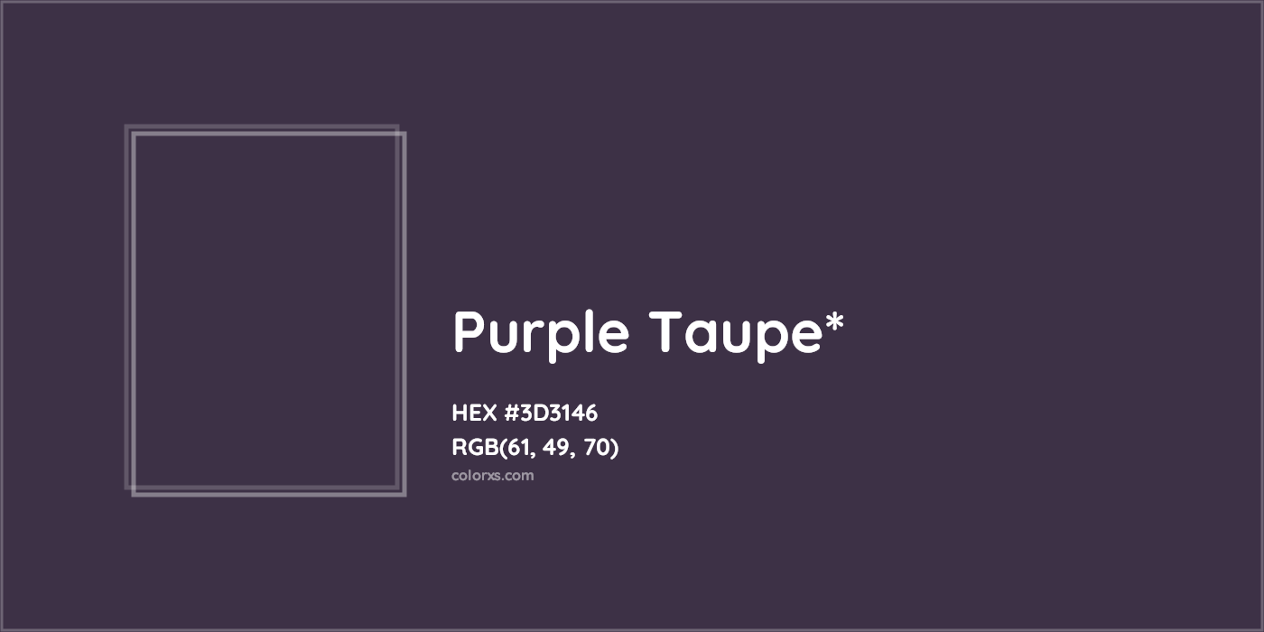HEX #3D3146 Color Name, Color Code, Palettes, Similar Paints, Images
