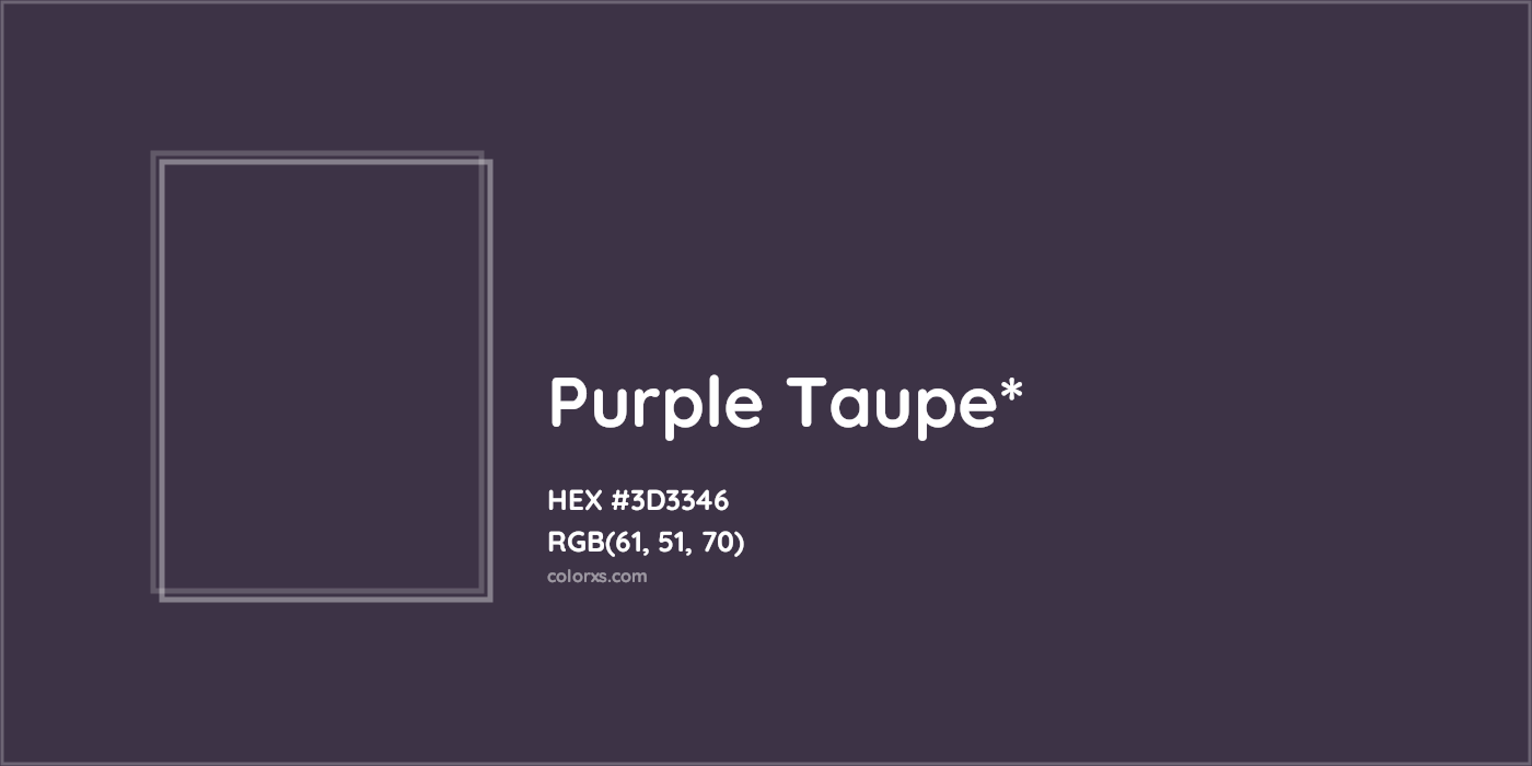 HEX #3D3346 Color Name, Color Code, Palettes, Similar Paints, Images