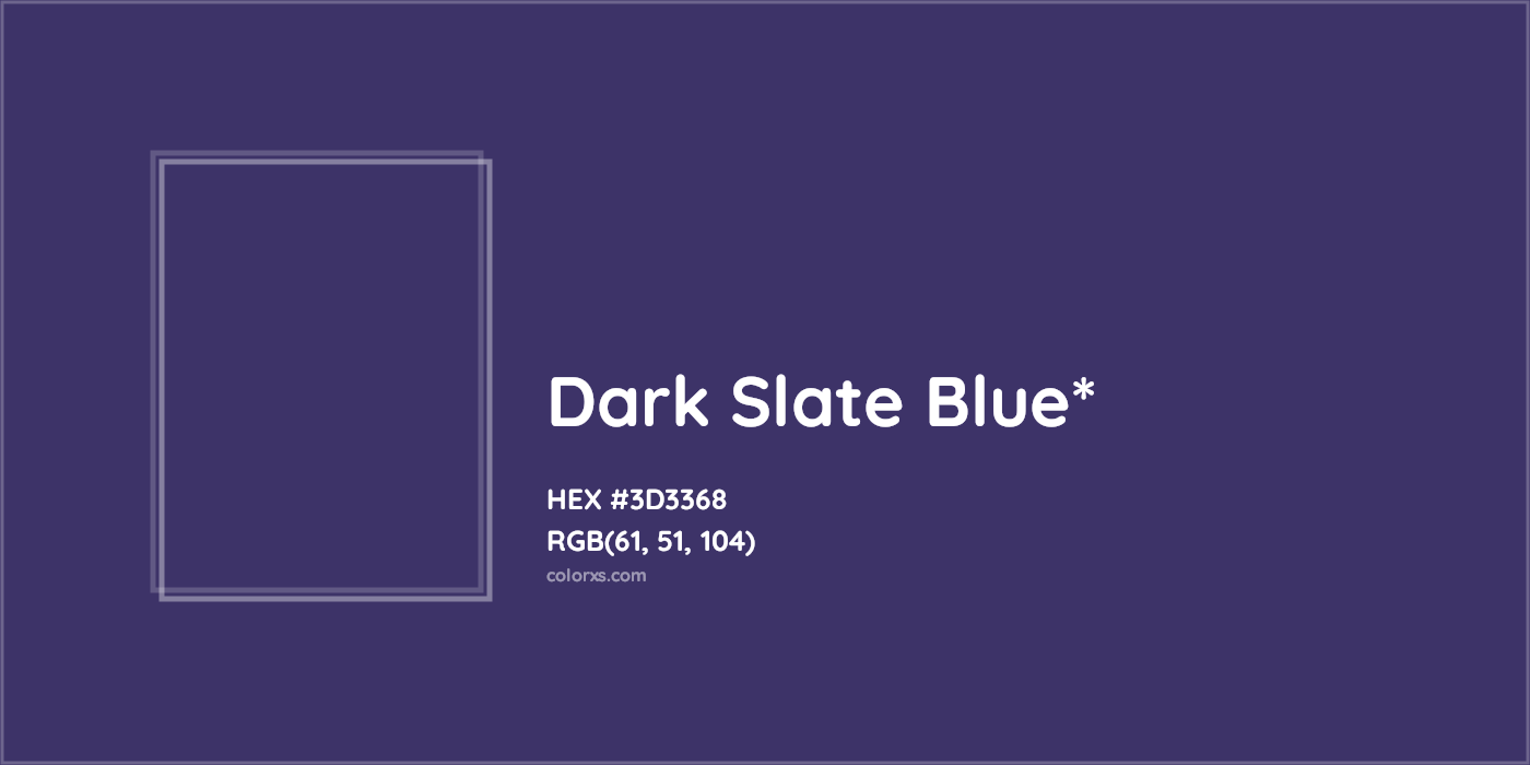 HEX #3D3368 Color Name, Color Code, Palettes, Similar Paints, Images