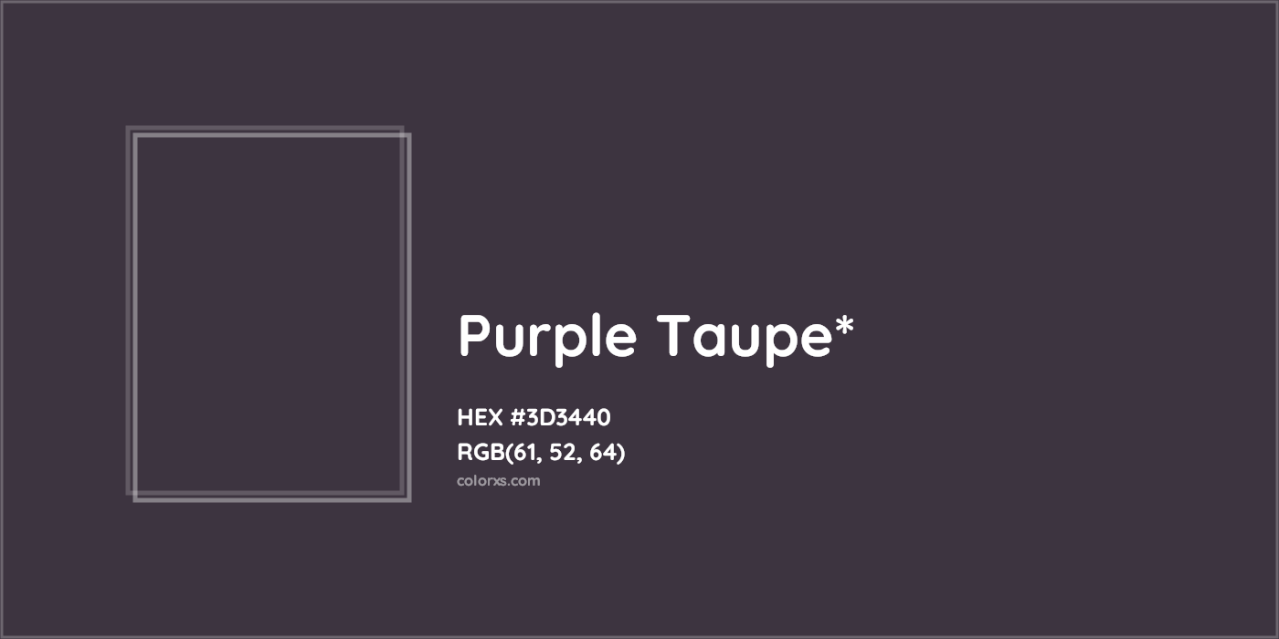 HEX #3D3440 Color Name, Color Code, Palettes, Similar Paints, Images