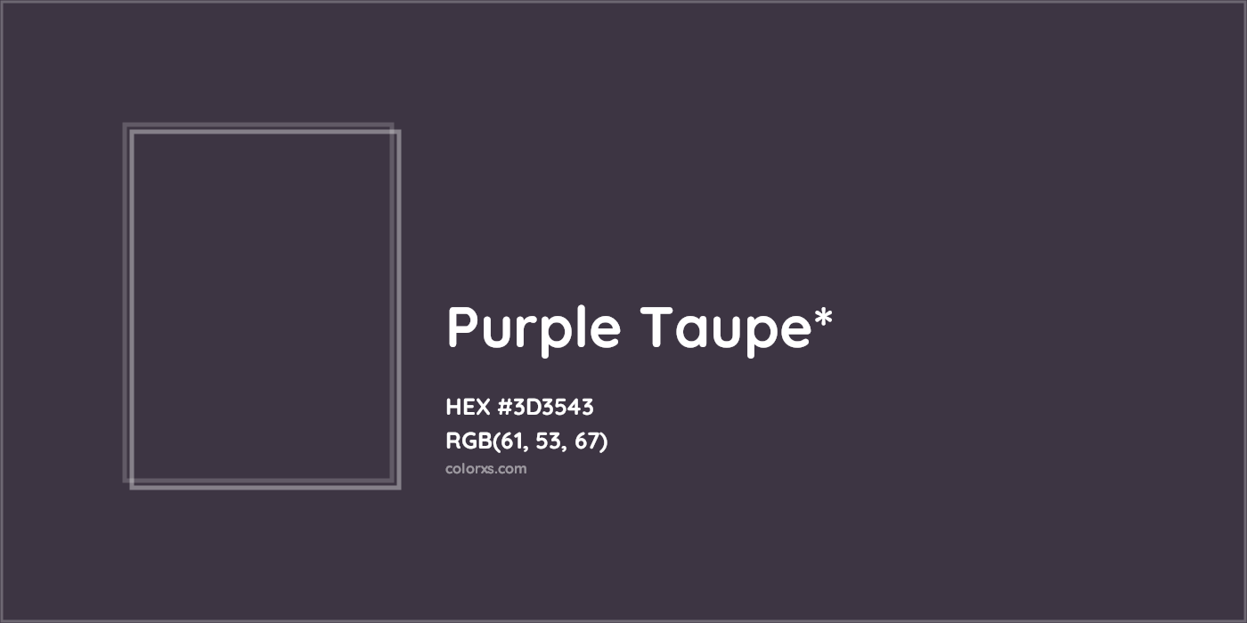 HEX #3D3543 Color Name, Color Code, Palettes, Similar Paints, Images