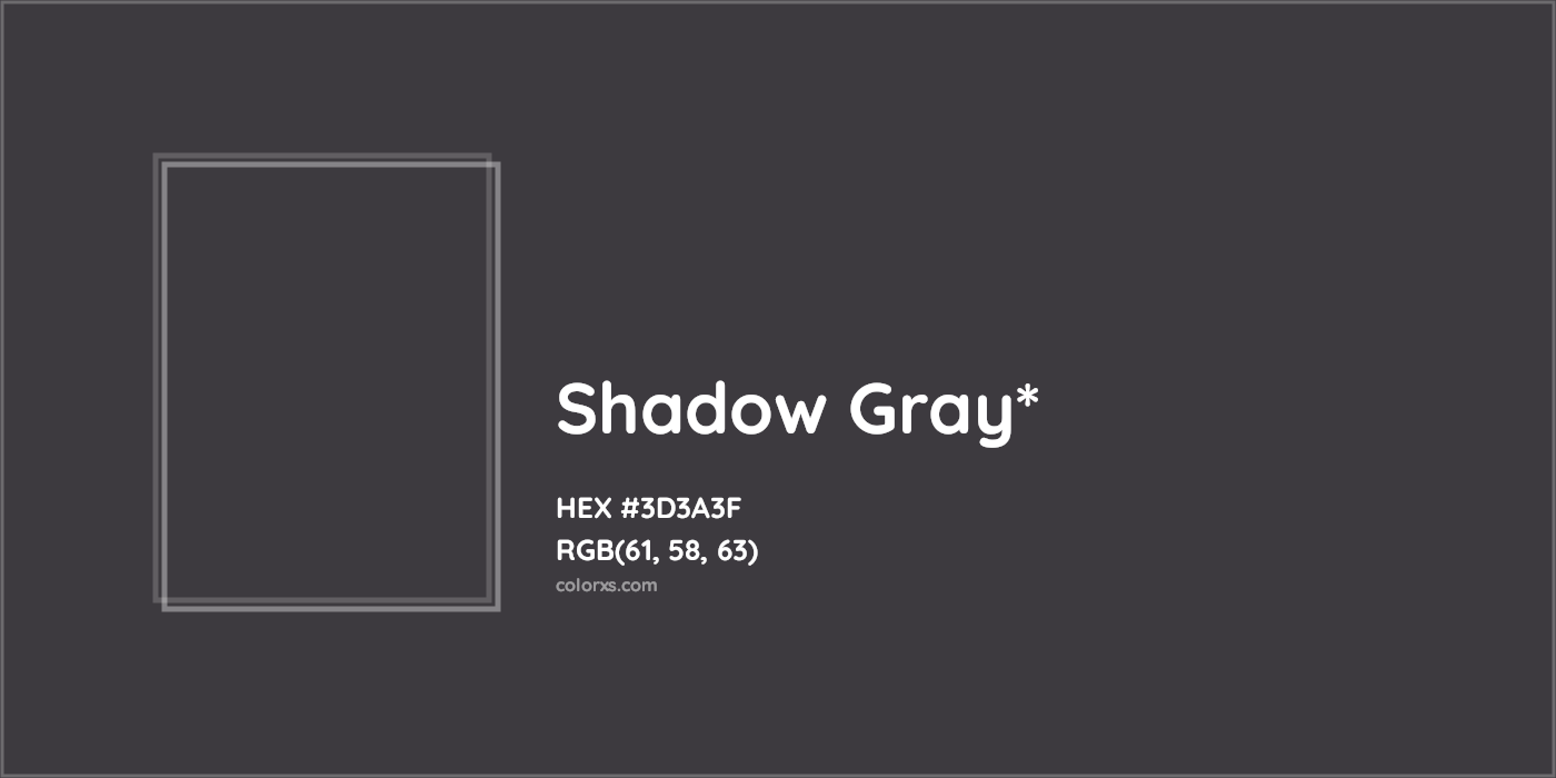 HEX #3D3A3F Color Name, Color Code, Palettes, Similar Paints, Images